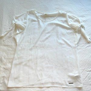 Michael Kors Short Sleeve White Blouse